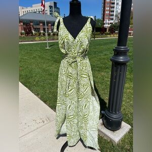 Summer Wide Leg Split Flowy Jumpsuit pit to pit 18in to 21in ONE SIZE fits S/M/L